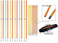 Lightning 12 Piece Boundary Telescopic Pole Set with Carry Bag